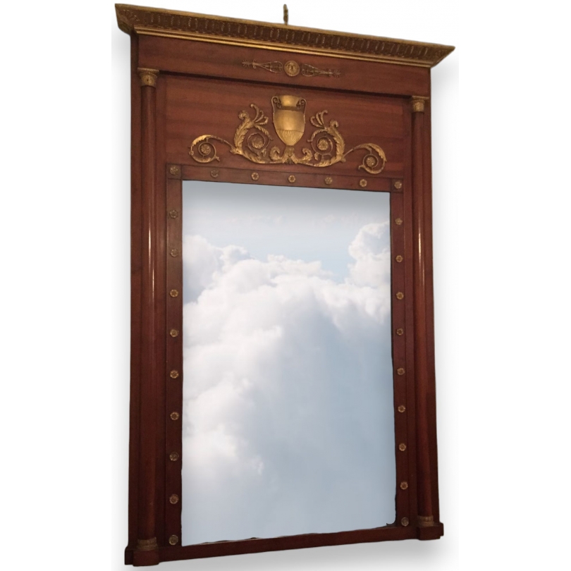 Empire wall mirror, columns. M