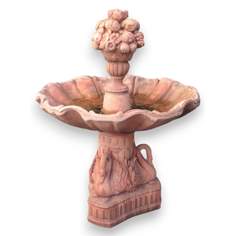 "Fruit Bowl" terracotta fountain at Moinat SA – Antiques and home décor