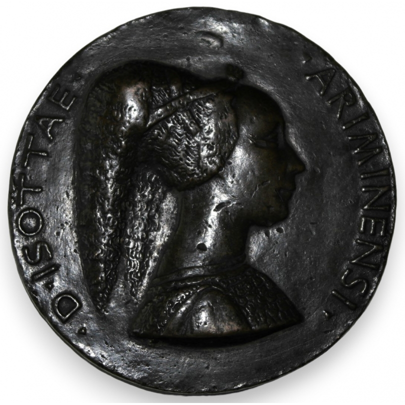 Pièce en bronze marquée "D'ISOTTAE