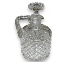 Carafe en cristal taillé (ébréchée)