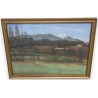 Pastel "Ferme dans le Jura" monogrammé  sur Moinat SA  - Antiquités décoration -  Gouaches, Aquarelles, Pastels