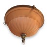 Plafonnier \"Clunia\" en verre et laiton