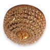 Polished brass ceiling light with crystals from  Moinat SA  - Antiques and home décor