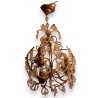 Small chandelier in gilded iron and crystal from  Moinat SA  - Antiques and home décor