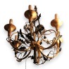 Lustre \"Cor de chasse\" en fer forgé