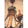 Chandelier in gilded wood, polychrome and iron at  Moinat SA  - Antiques and home décor