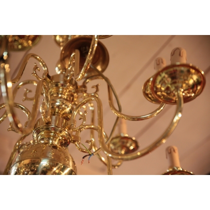 12-light Dutch brass chandelier at  Moinat SA  - Antiques and home décor