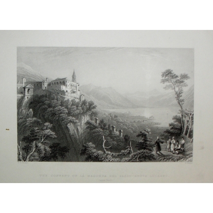 Radierung „Das Kloster der Madonna del …“ von Moinat SA – Antiquitäten und Dekorationsgegenstände – Radierungen, Lithografien