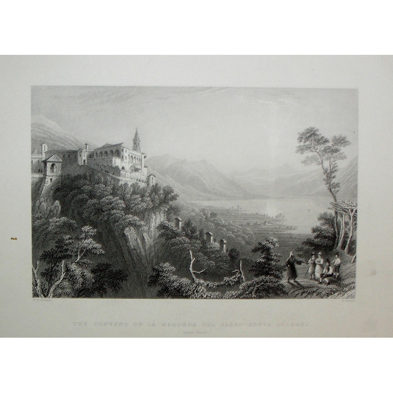 Gravure The convent of la Madonna del
