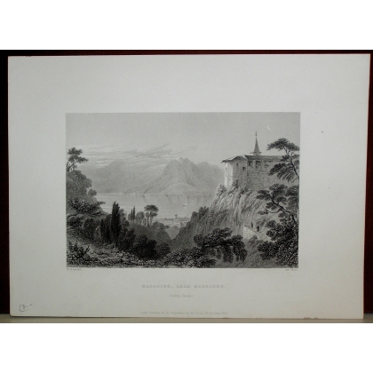 Radierung „Magadino, Lago Maggiore“ von Moinat SA – Antiquitäten und Dekoration – Radierungen, Lithografien