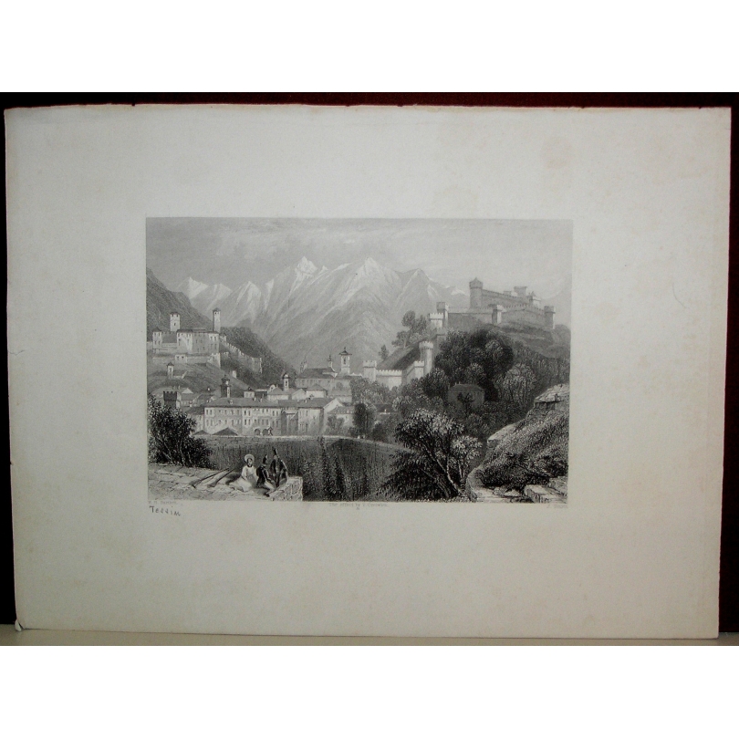 Gravure "Tessin" de BERTLETT