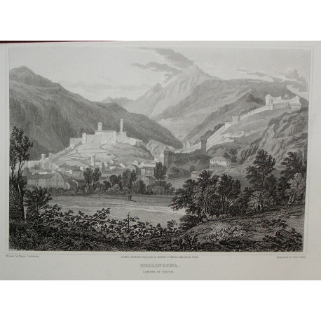Engraving ‘Bellinzona’ by COCKBURN at Moinat SA – Antiques and decorative items – Engravings, lithographs