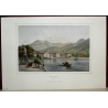 Gravure coloriée "Lugano" de KOEHLER