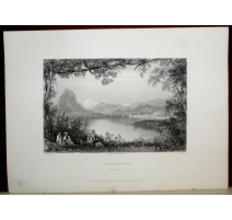 Gravure "Lake of Lugano" de BARTLETT