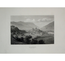 Gravure "Bellinzona" de KRUSI