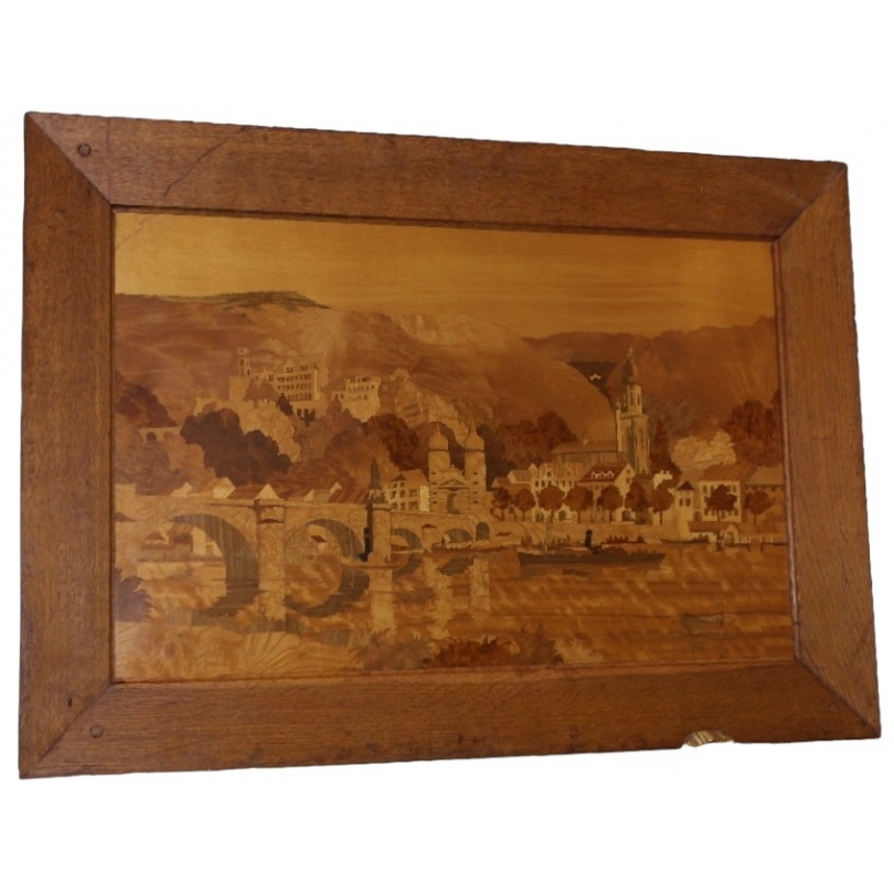 Tableau en marqueterie "Heidelberg"