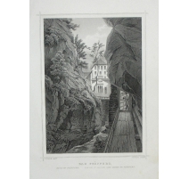 Gravure Les Bains de Pfaffers de