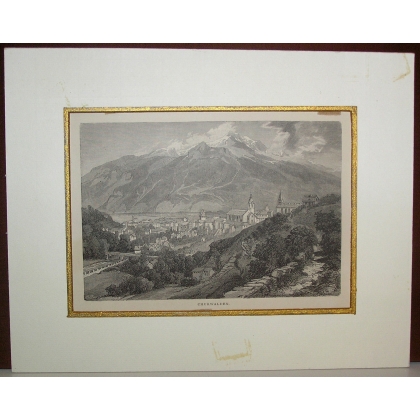 "Churwalden" engraving by Moinat SA – Antiques and decorative items – Engravings, lithographs