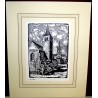 Engraving ‘Payerne’ by Moinat SA – Antiques and decorative items – Engravings, lithographs