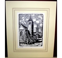 Gravure "Payerne"par Richard BERGER