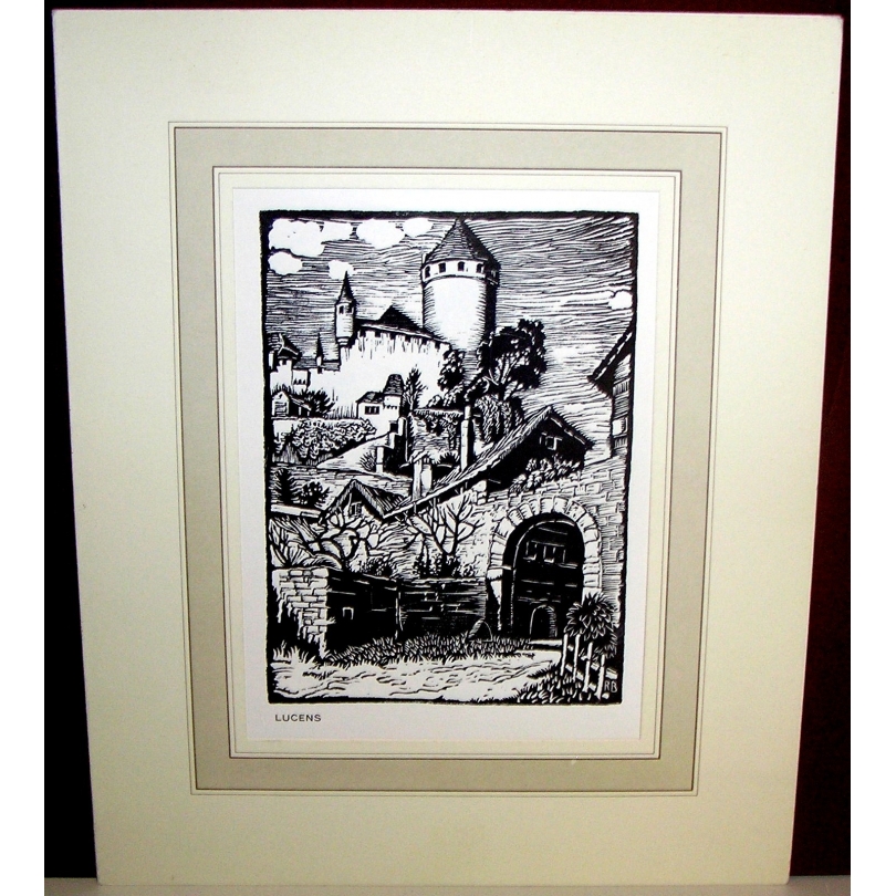 Gravure "Lucens" par Richard BERGER