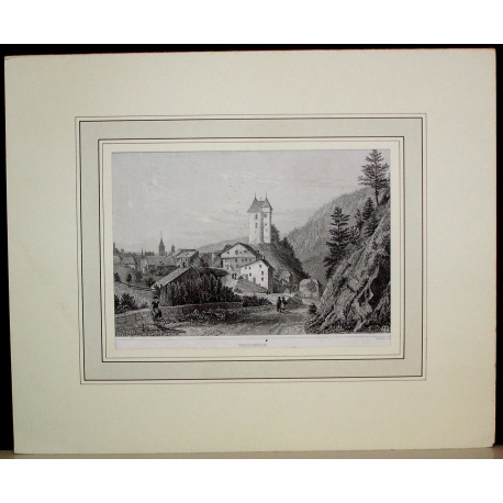 "Vallengin" engraving by Moinat SA – Antiques and decorative items – Engravings, lithographs