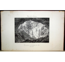 Gravure Vue intérieure de la Grottes