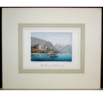 Gravure Hôtel Byron près de Chillon 