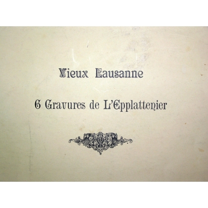 6-teilige Serie mit Stichen „Altes Lausanne“ von Moinat SA – Antiquitäten und Dekorationsartikel – Stiche, Lithografien
