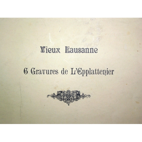 6-teilige Serie mit Stichen „Altes Lausanne“ von Moinat SA – Antiquitäten und Dekorationsartikel – Stiche, Lithografien