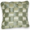 "Green Silk Check" cushion at Moinat SA – Antiques and home décor