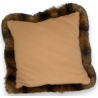 Coussin flanelle, bordé zibeline