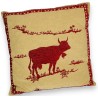 "Cow silhouette" cushion in various colours at Moinat SA – Antiques and home décor