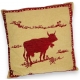 Coussin "silhouette de vache" coloris