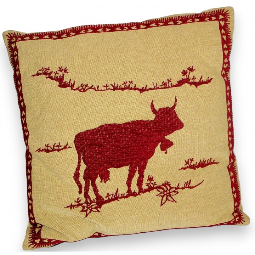 Coussin "silhouette de vache" coloris