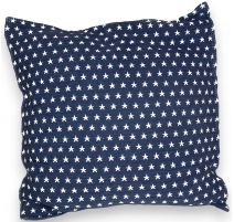 Coussin "Etoiles" fond bleu marine