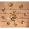 Dutch brass chandelier, 8 lights, from Moinat SA – Antiques and home décor