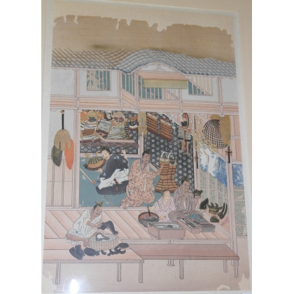 Ukiyo-e Estampe Japonaise de métier  sur Moinat SA  - Antiquités décoration -  Gouaches, Aquarelles, Pastels
