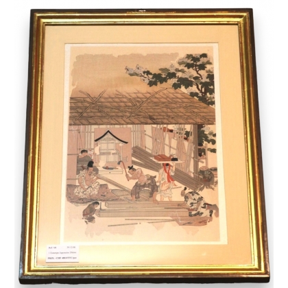 Ukiyo-e Estampe Japonaise de métier  sur Moinat SA  - Antiquités décoration -  Gouaches, Aquarelles, Pastels