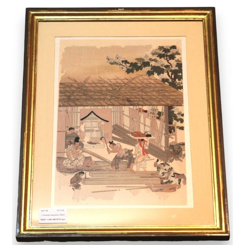 Ukiyo-e Estampe Japonaise de métier  sur Moinat SA  - Antiquités décoration -  Gouaches, Aquarelles, Pastels