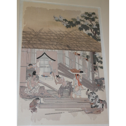 Ukiyo-e Estampe Japonaise de métier  sur Moinat SA  - Antiquités décoration -  Gouaches, Aquarelles, Pastels