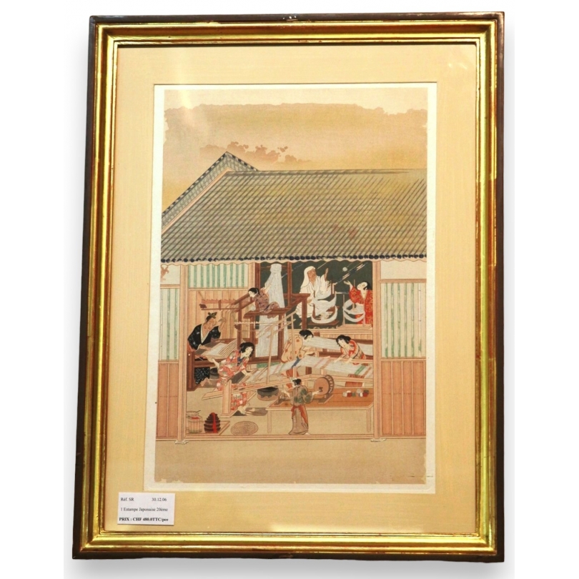 Ukiyo-e Estampe Japonaise de métier  sur Moinat SA  - Antiquités décoration -  Gouaches, Aquarelles, Pastels