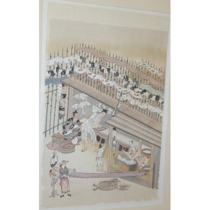 Ukiyo-e Estampe Japonaise de métier  sur Moinat SA  - Antiquités décoration -  Gouaches, Aquarelles, Pastels