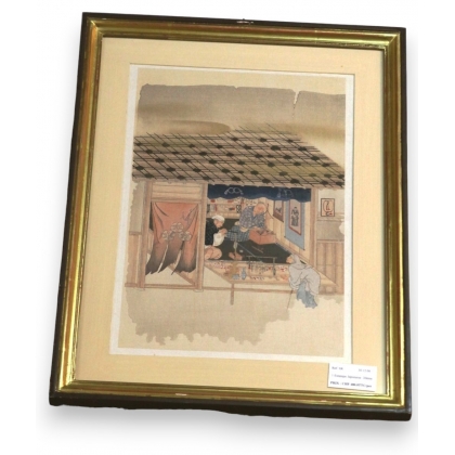 Ukiyo-e Estampe Japonaise de métier  sur Moinat SA  - Antiquités décoration -  Gouaches, Aquarelles, Pastels