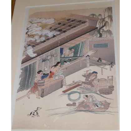 Ukiyo-e Estampe Japonaise de métier  sur Moinat SA  - Antiquités décoration -  Gouaches, Aquarelles, Pastels