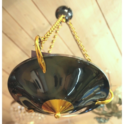 Empire-style brass halogen chandelier from  Moinat SA  - Antiques and home décor