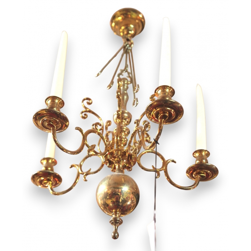 5-light Dutch chandelier at  Moinat SA  - Antiques and home décor
