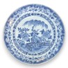 Assiette en porcelaine chinoise bleu et blanc