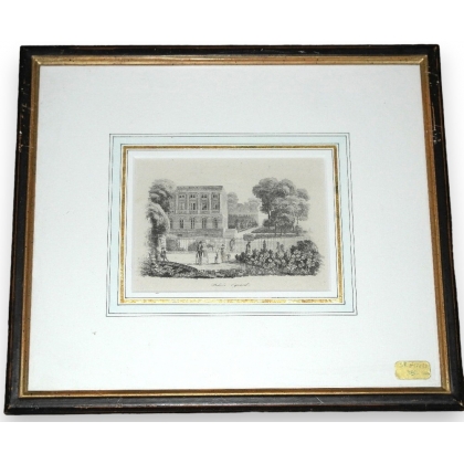 Engraving of ‘Palais Eynard’ by Moinat SA – Antiques and decorative items – Engravings, lithographs