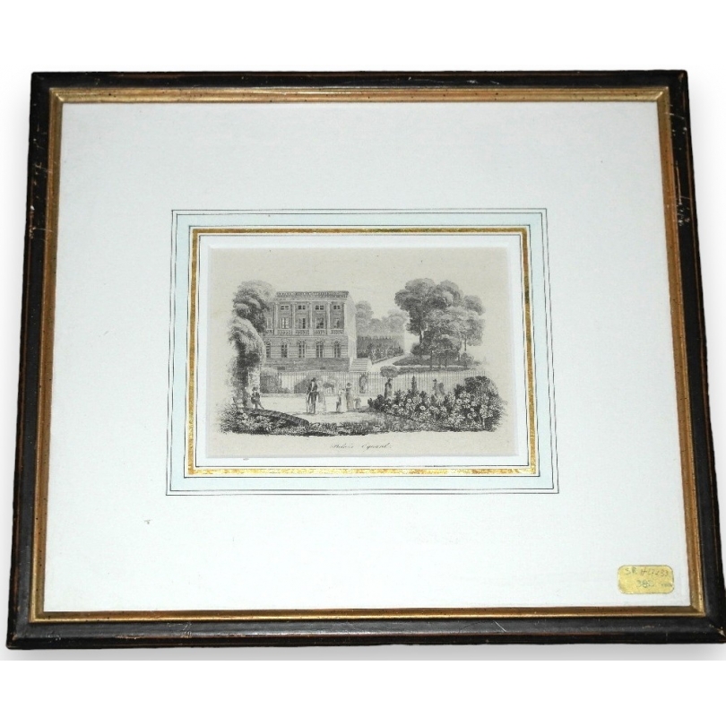 Gravure "Palais Eynard"  sur Moinat SA  - Antiquités décoration -  Gravures, Lithos